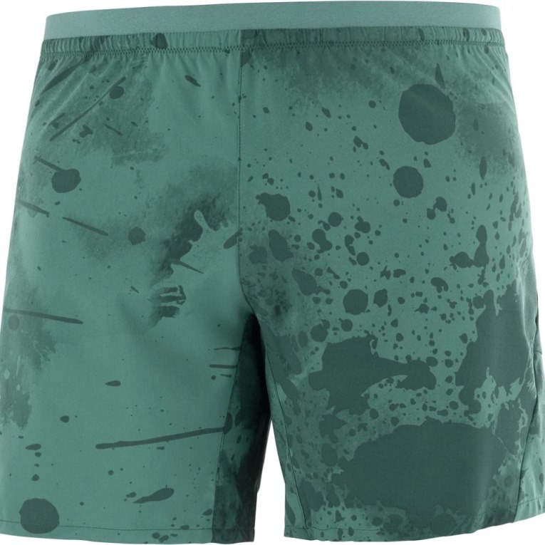 Green Salomon Cross 7'' No Liner Men's Shorts | IE NM0657